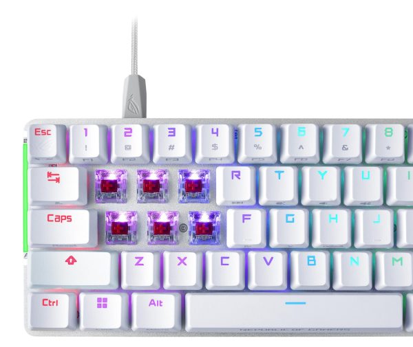 Геймърска Механична Клавиатура ASUS ROG Falchion Ace - Бяла 3