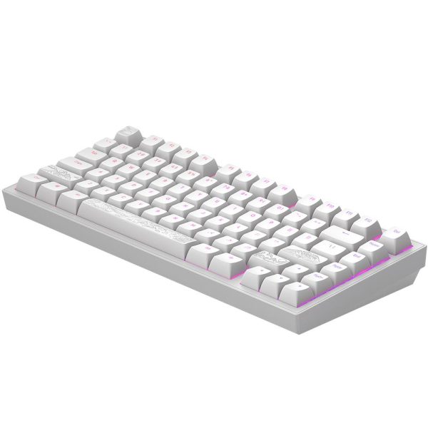 Геймърскa механична клавиатура Dark Project ALU81A Terra Nostra White RGB 3