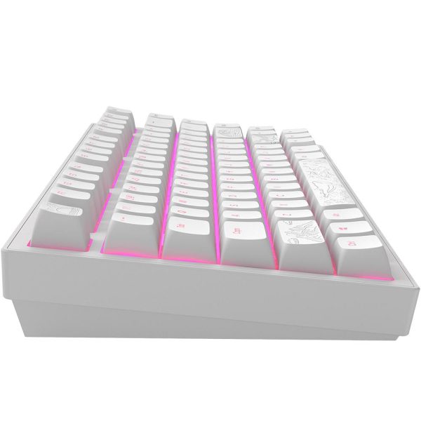 Геймърскa механична клавиатура Dark Project ALU81A Terra Nostra White RGB 4
