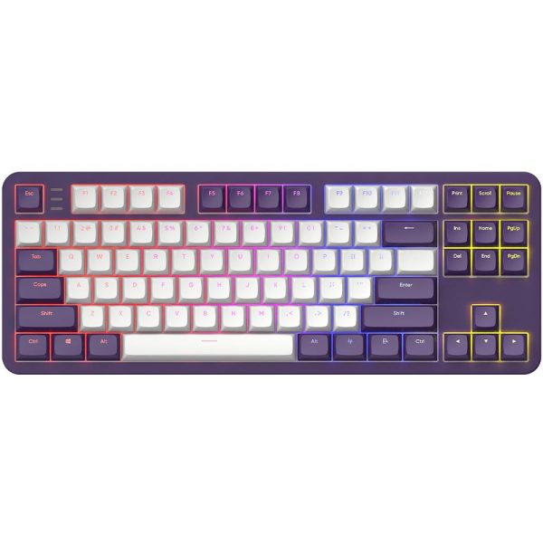 Геймърскa механична клавиатура Dark Project ALU87A Violet RGB - TKL 1