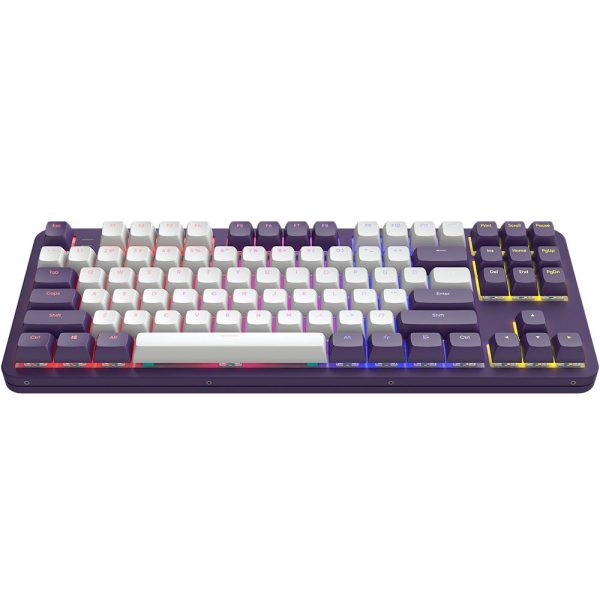 Геймърскa механична клавиатура Dark Project ALU87A Violet RGB - TKL 2