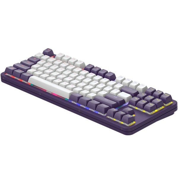 Геймърскa механична клавиатура Dark Project ALU87A Violet RGB - TKL 3