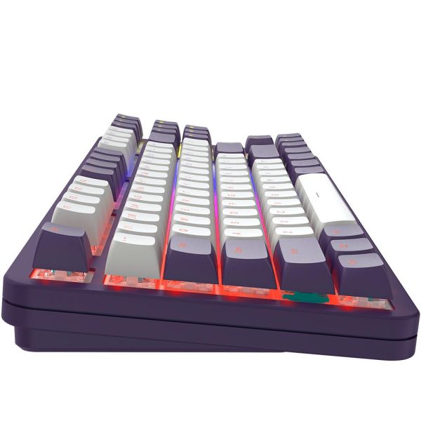 Геймърскa механична клавиатура Dark Project ALU87A Violet RGB - TKL 4
