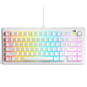 Геймърска механична клавиатура Glorious GMMK 3 75% White - Fox Linear Switches 1