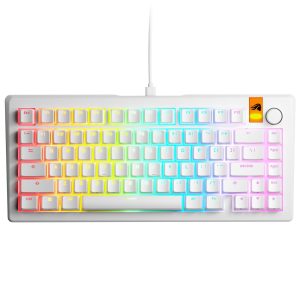 Геймърска механична клавиатура Glorious GMMK 3 HE 75% White - Fox HE Switches 1