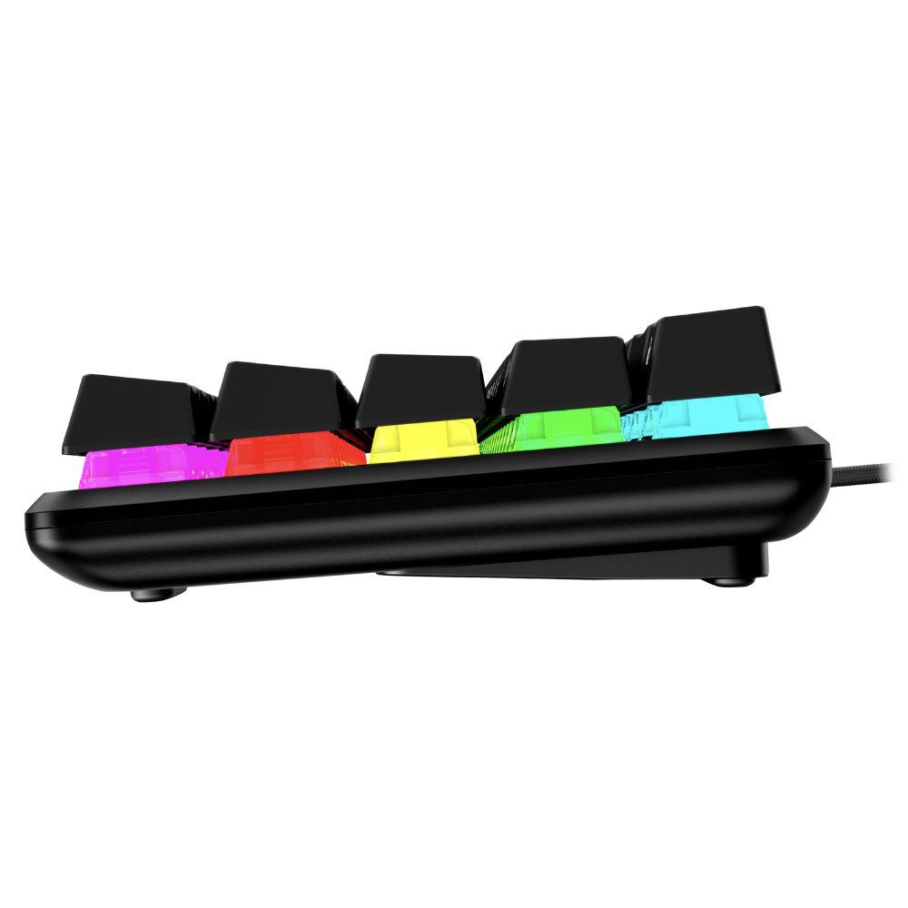 Геймърскa механична клавиатура HyperX Alloy Origins 65, HyperX Aqua суичове, Черен 4