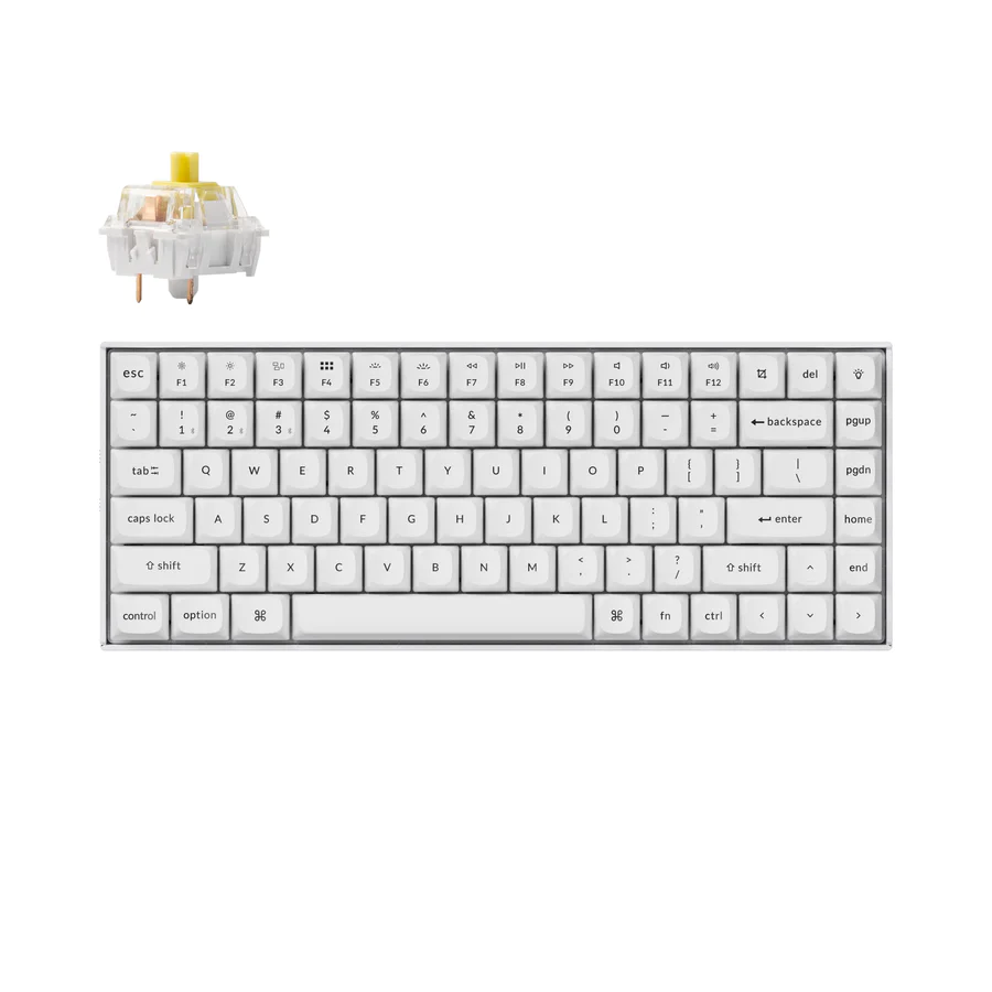Геймърска механична клавиатура Keychron K2 Pro White QMK/VIA - K2P-P4 1