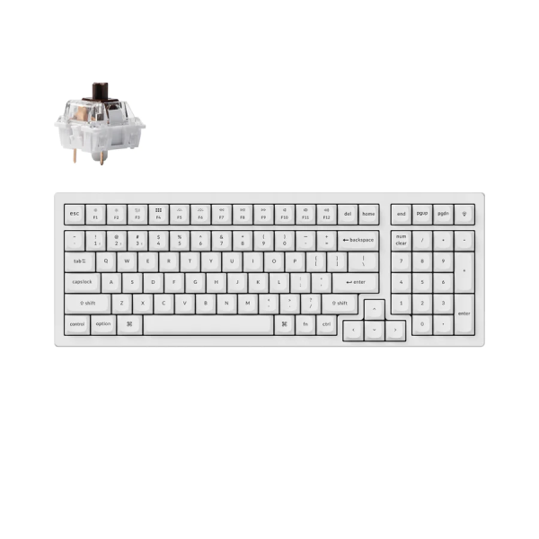 Геймърска Механична клавиатура Keychron K4 Pro White K4P-O3 2