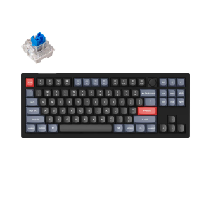Геймърска Механична клавиатура Keychron V3 TKL Knob QMK Carbon Black, Keychron K Pro Blue Switch, RGB Backlight 1