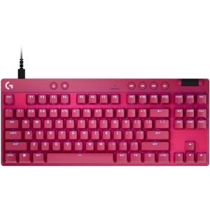 Геймърска механична клавиатура Logitech G Pro X RAPID TKL, Magnetic Analog Switch, Magenta 1
