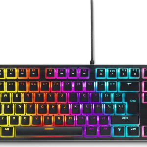 Геймърска механична клавиатура Spartan Gear Lochos 2 RGB TKL, Черна 1