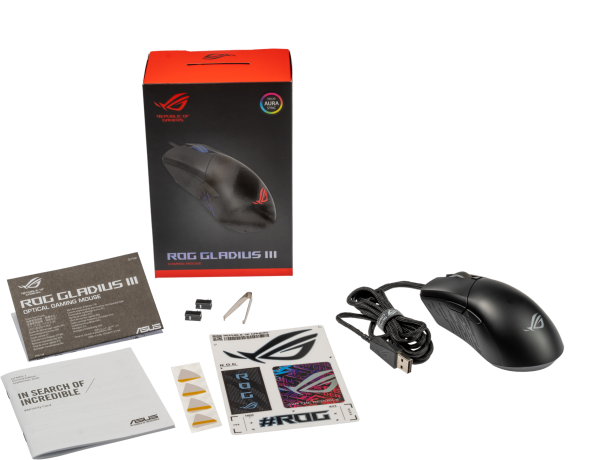 Геймърска мишка ASUS ROG Gladius III, Aura Sync RGB 8