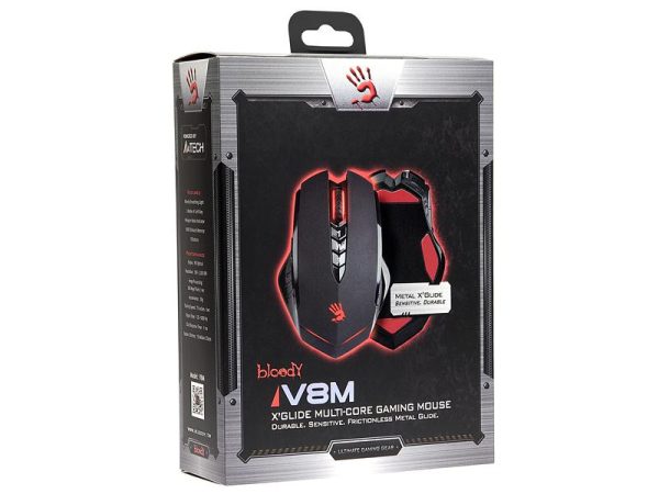 Геймърска мишка Bloody V8M, Оптична, Жична, USB 5