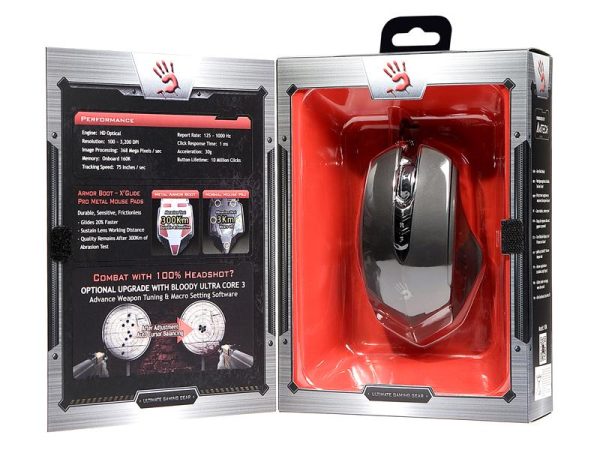 Геймърска мишка Bloody V8M, Оптична, Жична, USB 6