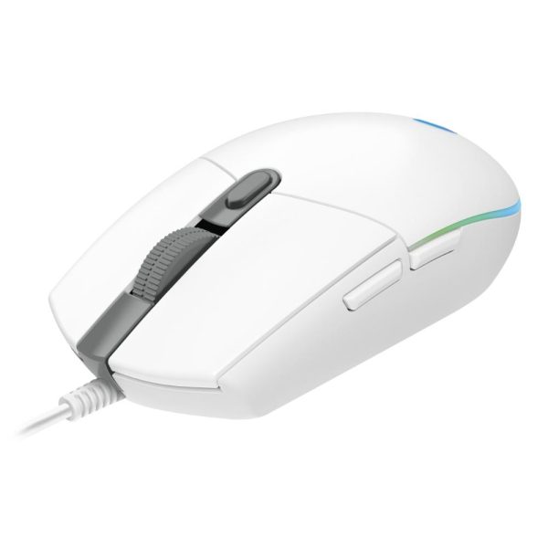 Геймърска мишка Logitech G102 LightSync, RGB, Оптична, Жична, USB, Бяла 2
