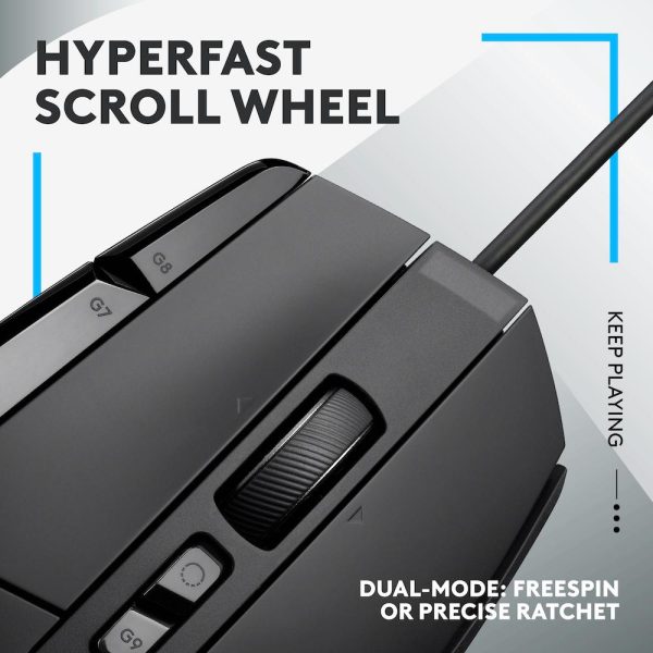 Геймърска мишка Logitech, G502 X, Оптична,  Жична, USB, Черна 5