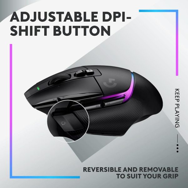Геймърска мишка Logitech G502 X Plus Black Lightsync RGB 6
