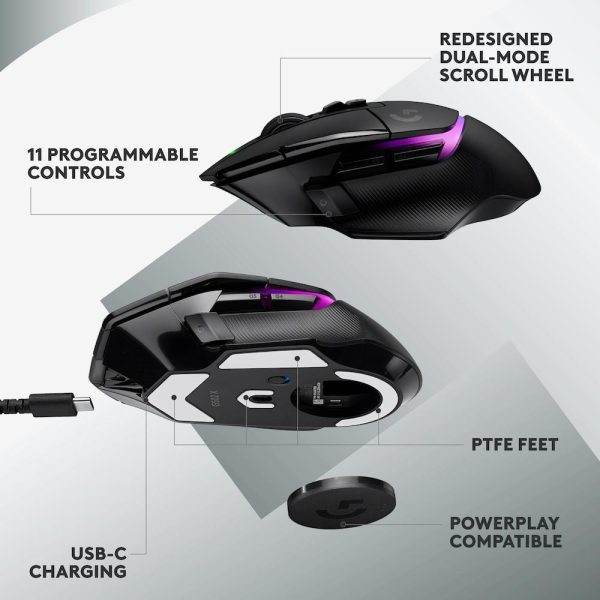 Геймърска мишка Logitech G502 X Plus Black Lightsync RGB 7