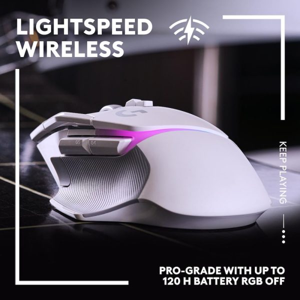 Геймърска мишка Logitech G502 X Plus White Lightsync RGB 3