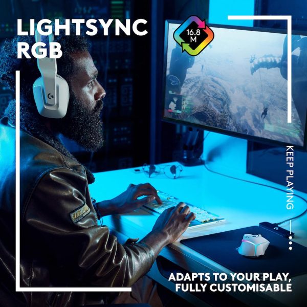 Геймърска мишка Logitech G502 X Plus White Lightsync RGB 5
