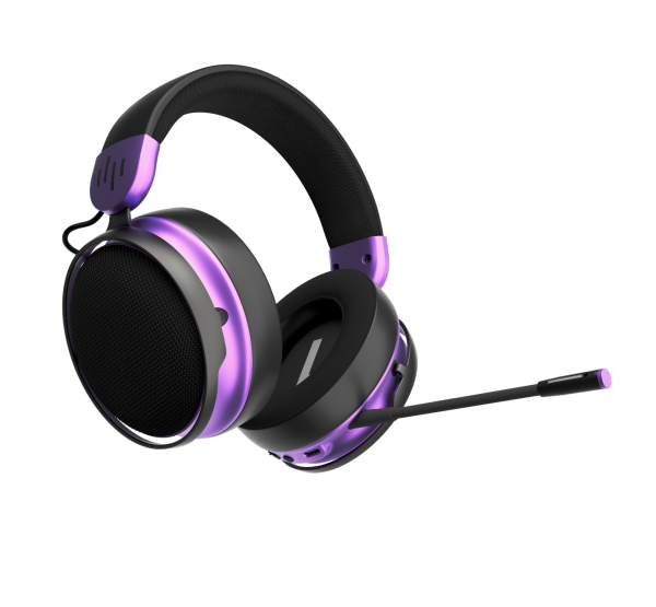 Геймърски безжични слушалки Dark Project Sono Wireless - Black/Violet 4