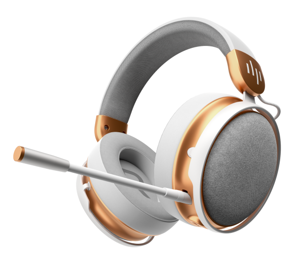 Геймърски безжични слушалки Dark Project Sono Wireless - White/Gold 1