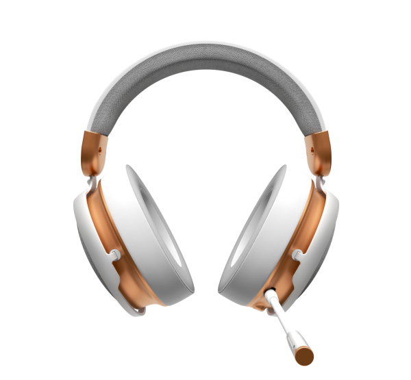 Геймърски безжични слушалки Dark Project Sono Wireless - White/Gold 3