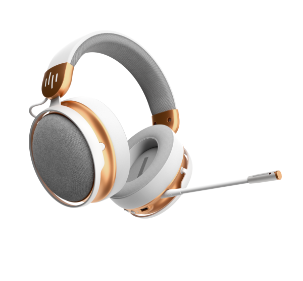 Геймърски безжични слушалки Dark Project Sono Wireless - White/Gold 8
