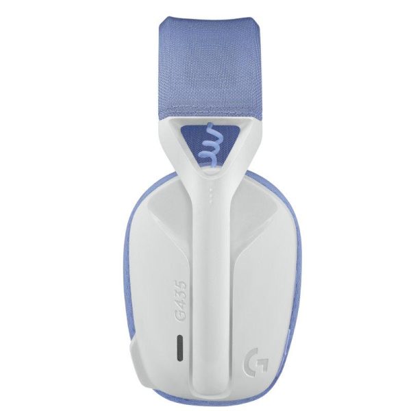 Геймърски безжични слушалки Logitech G435 Lightspeed Wireless, Микрофон, Бял 5