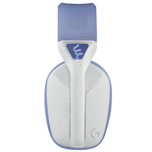 Геймърски безжични слушалки Logitech G435 Lightspeed Wireless, Микрофон, Бял 6