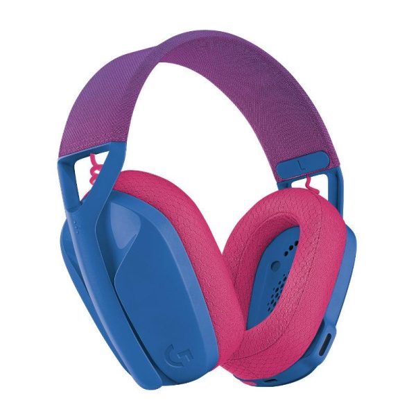 Геймърски безжични слушалки Logitech G435 Lightspeed Wireless, Микрофон, Син/Розов 2