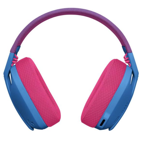 Геймърски безжични слушалки Logitech G435 Lightspeed Wireless, Микрофон, Син/Розов 3