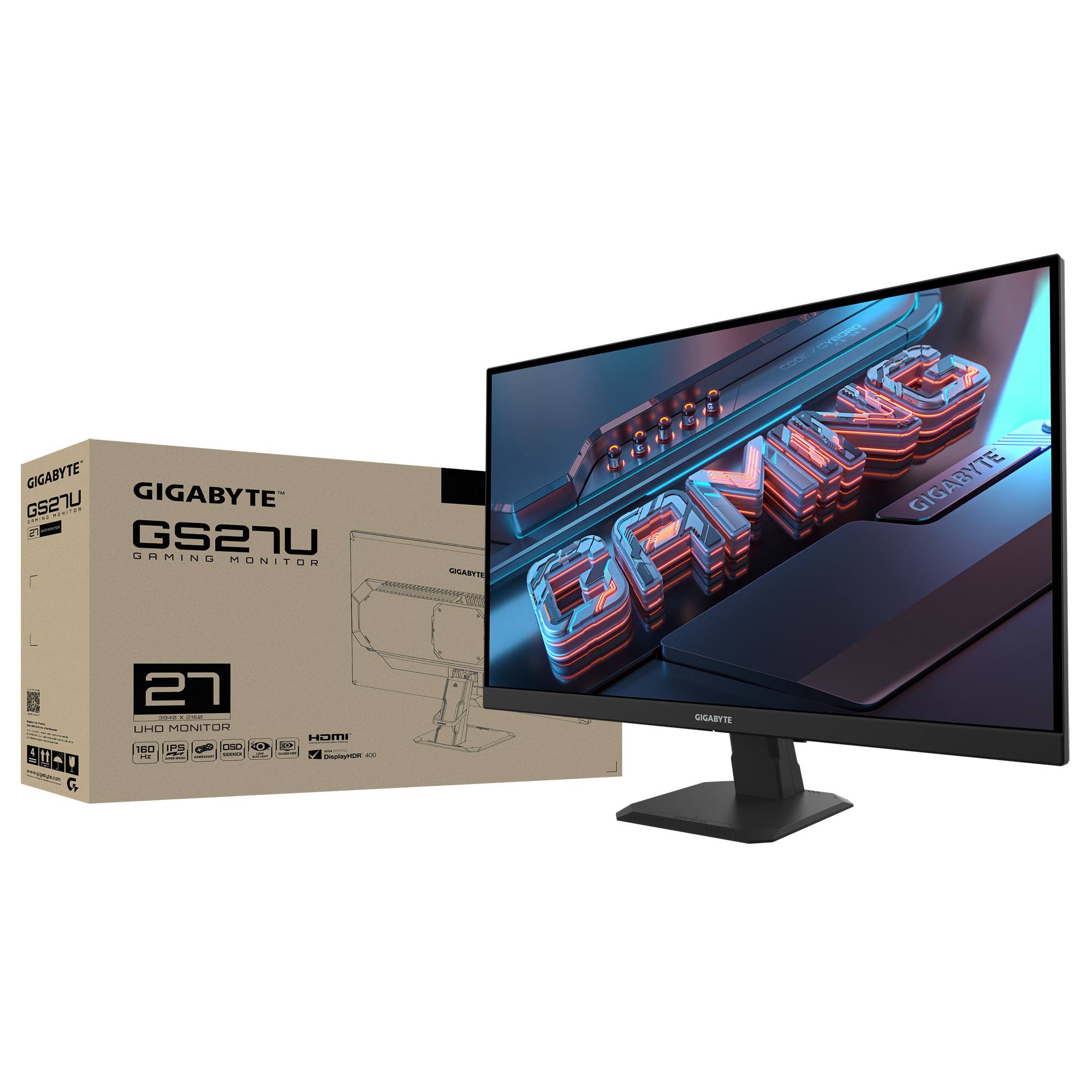 Геймърски Монитор Gigabyte GS27U 27" IPS UHD(3840x2160), 160Hz, 1 ms 11