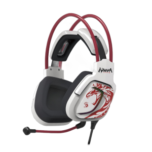 Геймърски слушалки A4TECH Bloody G575 Naraka, USB, 7.1, RGB, Микрофон, Бели 1