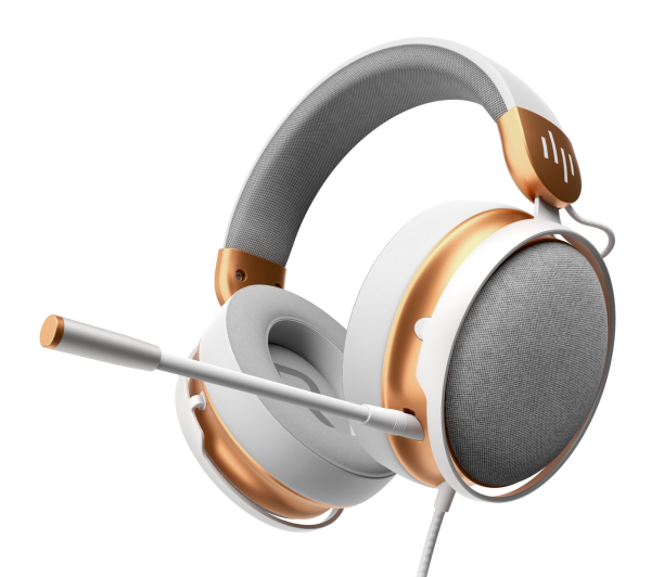 Геймърски слушалки Dark Project Sono Wired - White/Gold 1