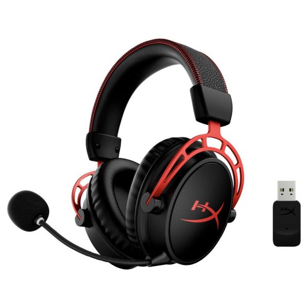Геймърски слушалки HyperX Cloud Alpha Wireless, Черен/Червен 2