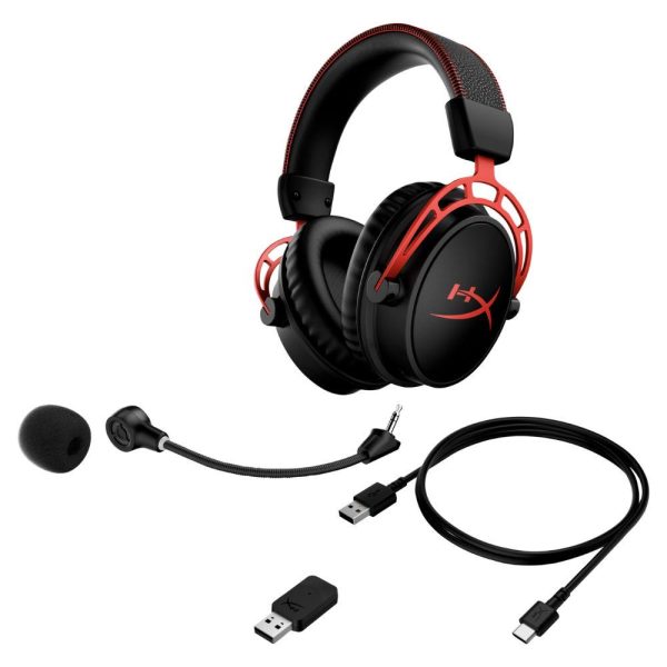 Геймърски слушалки HyperX Cloud Alpha Wireless, Черен/Червен 6