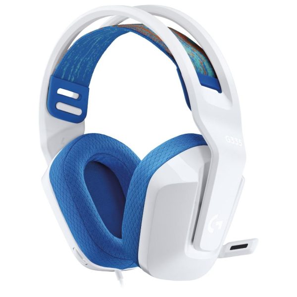 Геймърски слушалки Logitech G335, Микрофон, Бели 3