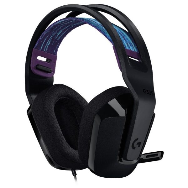 Геймърски слушалки Logitech G335, Микрофон, Черни 3