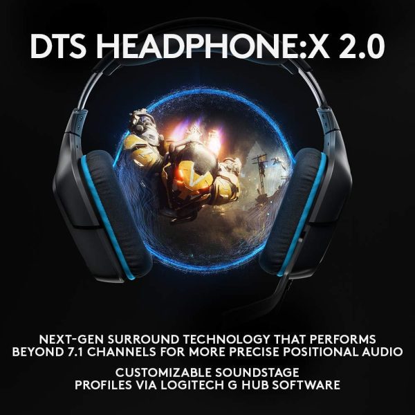 Геймърски слушалки Logitech G432, Микрофон, Черни 3