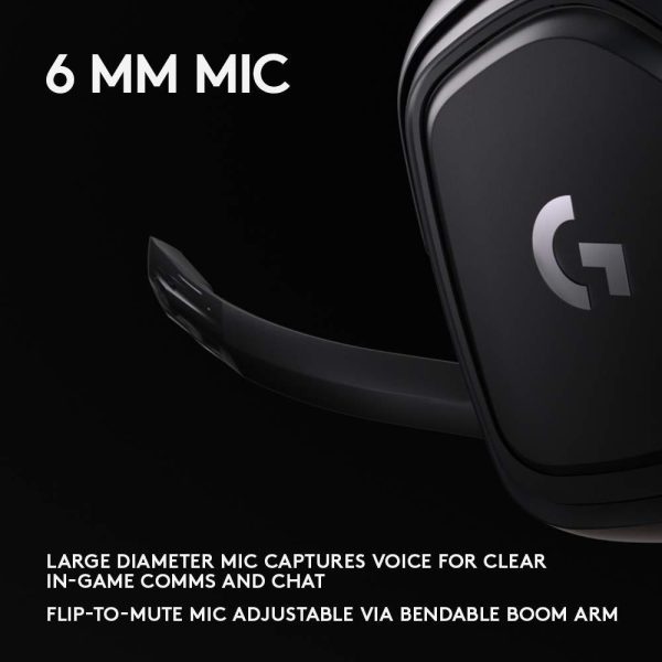 Геймърски слушалки Logitech G432, Микрофон, Черни 6