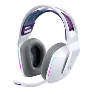 Геймърски слушалки Logitech G733 Lightspeed Wireless RGB, Микрофон, Бели 1