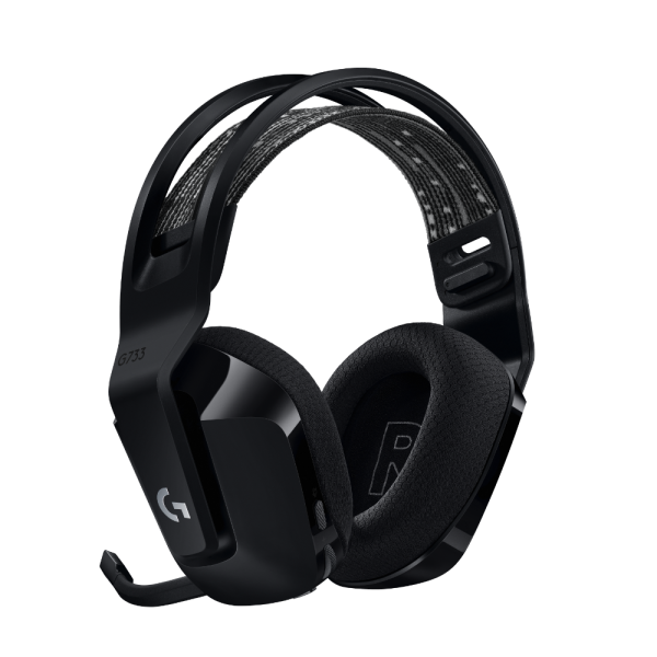 Геймърски слушалки Logitech G733 Lightspeed Wireless RGB, Микрофон, Черни 3