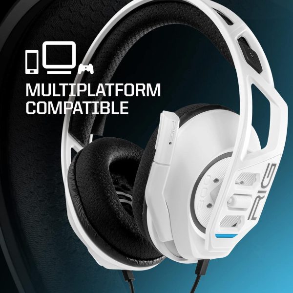 Геймърски слушалки Nacon RIG 300 PRO HS - Бяло 2