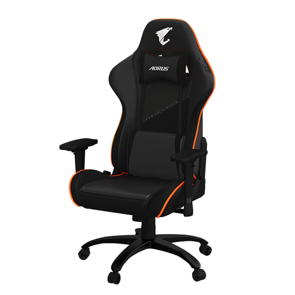 Геймърски стол Gigabyte Aorus AGC310, Черно и Оранжево 2