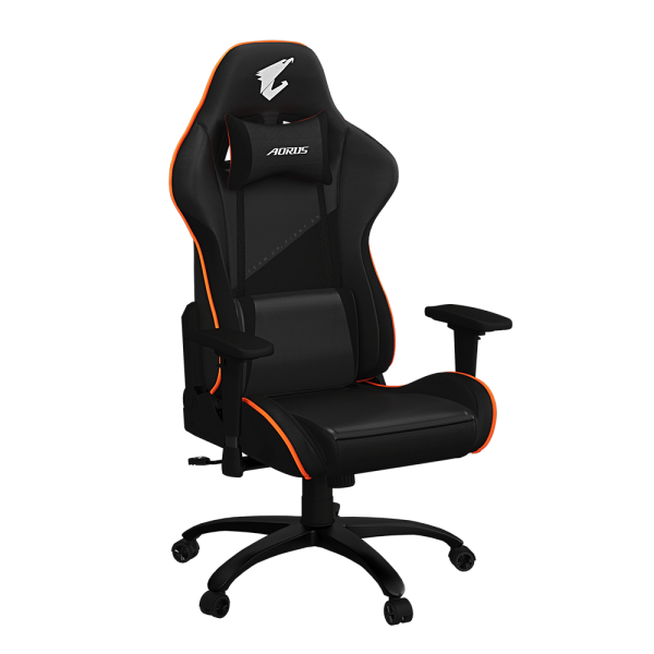 Геймърски стол Gigabyte Aorus AGC310, Черно и Оранжево 3