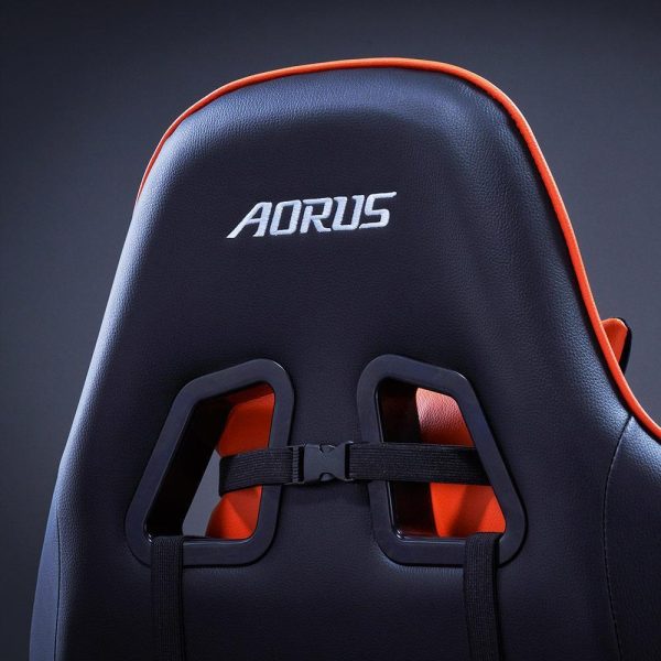 Геймърски стол Gigabyte Aorus AGC310, Черно и Оранжево 7