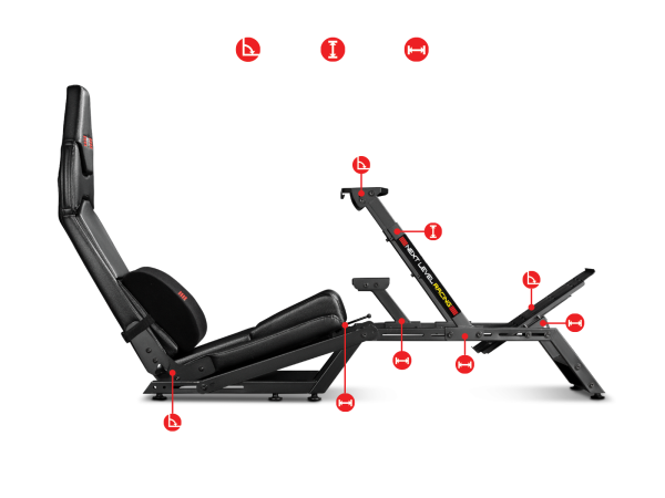 Геймърски стол Next Level Racing Cockpit Racing Simulator F-GT 4