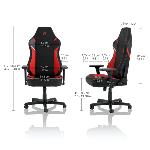 Геймърски стол Nitro Concepts X1000, Radiant White 8