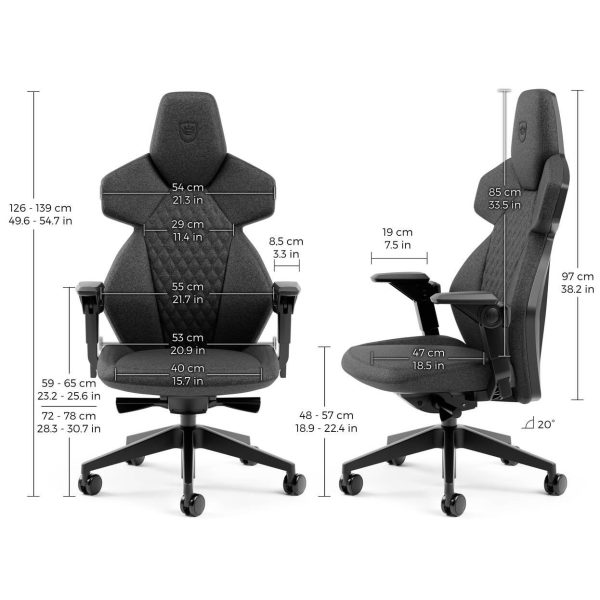 Геймърски стол noblechairs DAWN - Fabric Granite 10